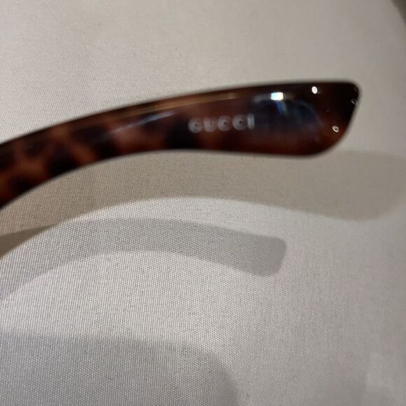 AUTHENTIC Rectangular Square Woman’s Sunglasses Gucci 58W 05916 Made In Italy - Picture 5 of 5